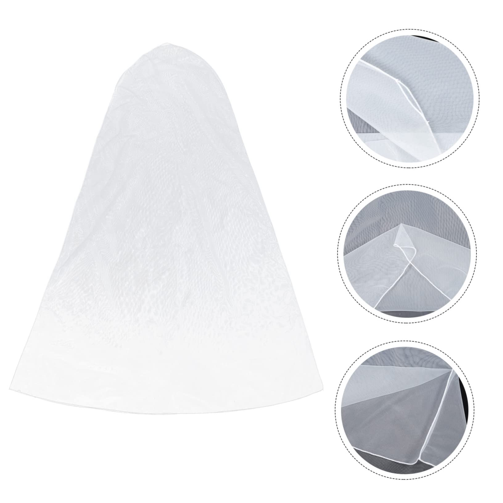 Cabilock 3pièces Housse De Mariage Suspendue Pour Robe Longue De Rangement Transparent Tulle Renforcé Anti-poussière Pour Gown Pour Mariées Et Stockage à Domicile