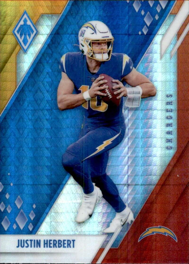 Justin Herbert 2021 Panini Phoenix Fire Burst #70 NM+-MT+ NFL Football LA Chargers