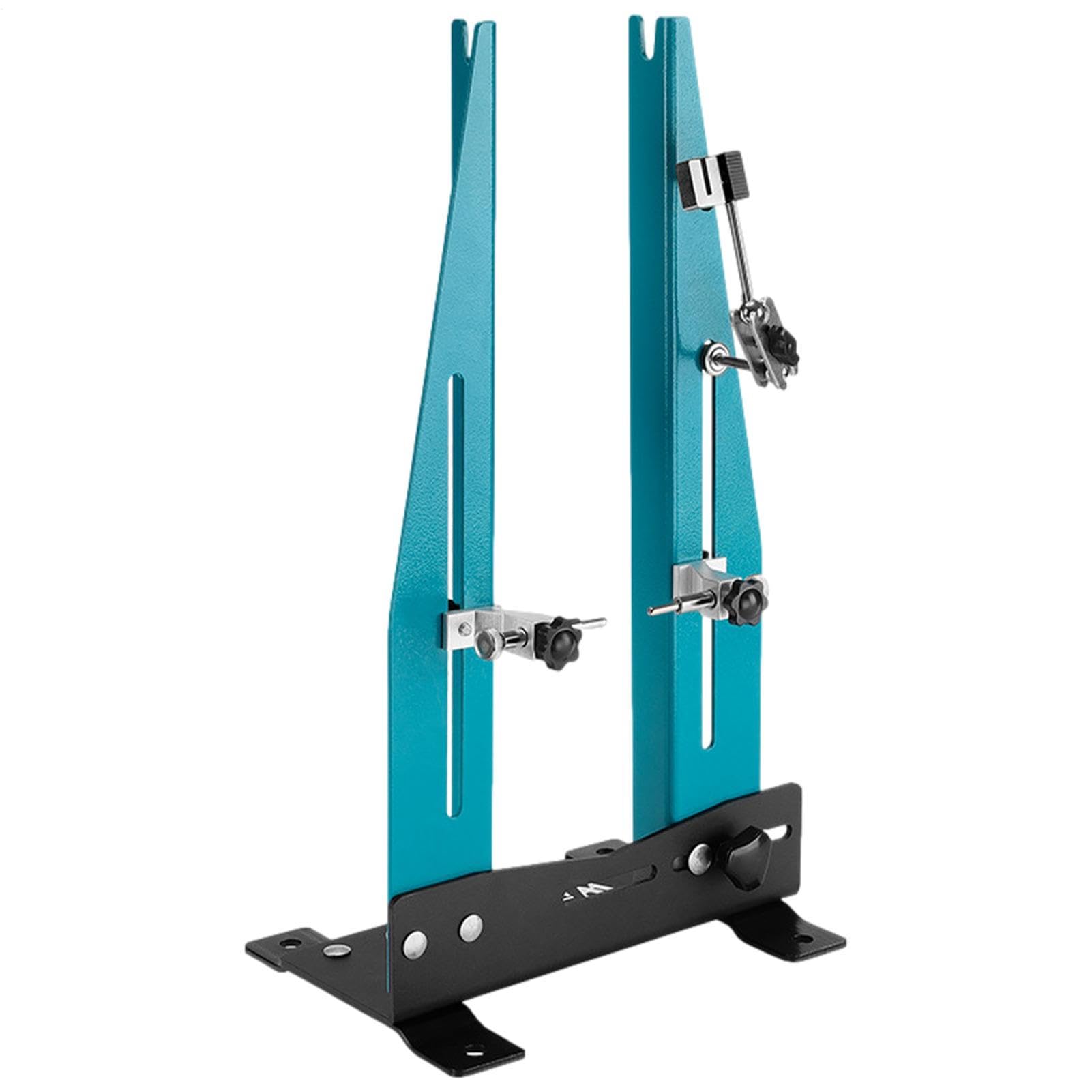 Soporte Truing Wheel Bike - Dispositivo profesional de mantenimiento de | bicicletas | Rueda ligera con llave de radios, ajuste preciso de los bordes, banco de trabajo mecánico portátil para