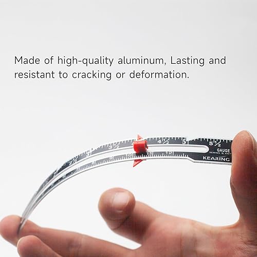 Miniatura 6 de Medidor de costura de 3 piezas con 2 bolígrafos borrables de aire, herramienta de medición de costura, regla de acolchado de tela