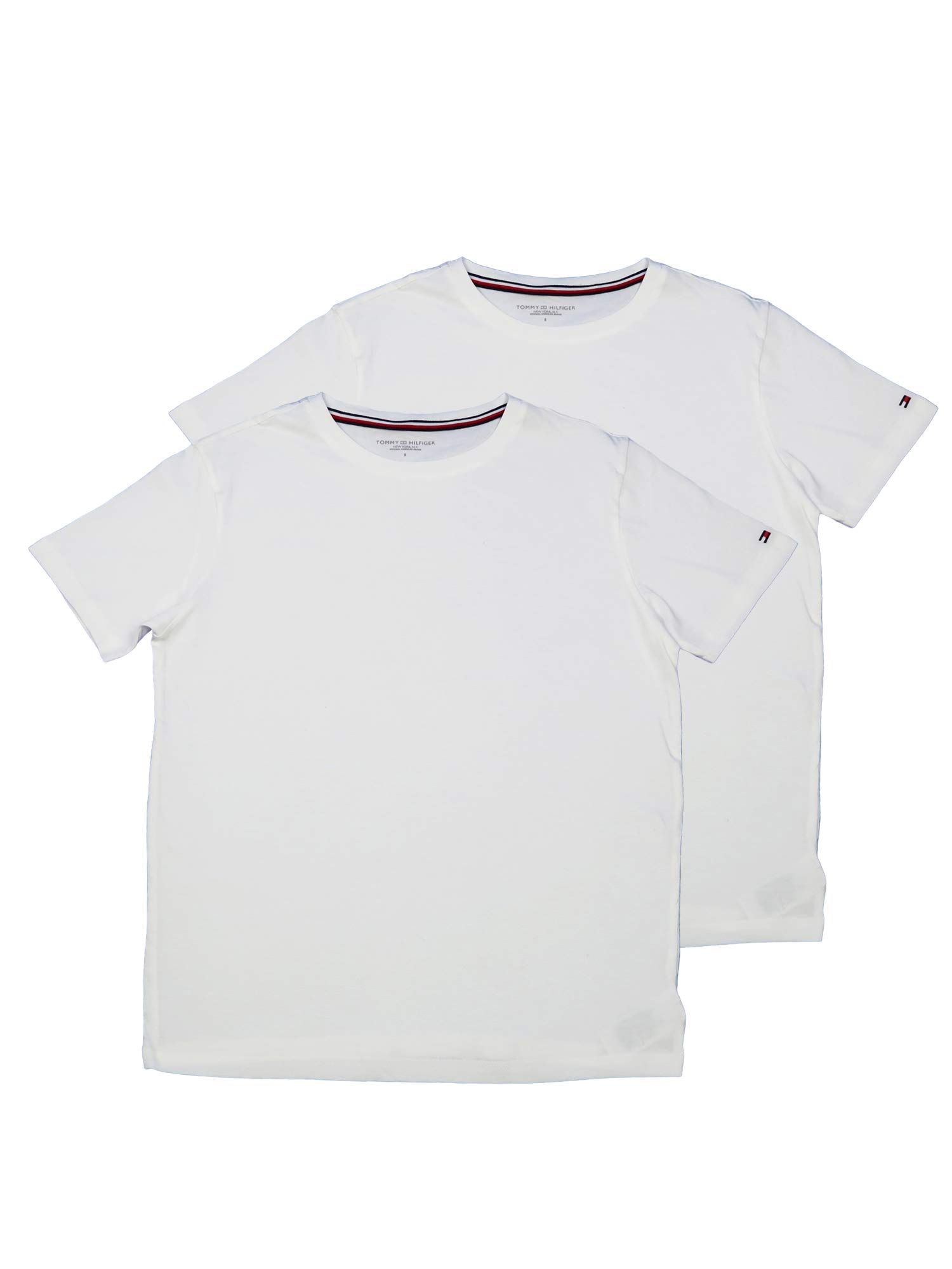 Tommy Hilfiger męskie bawełniane t-shirty dwa opakowania białe