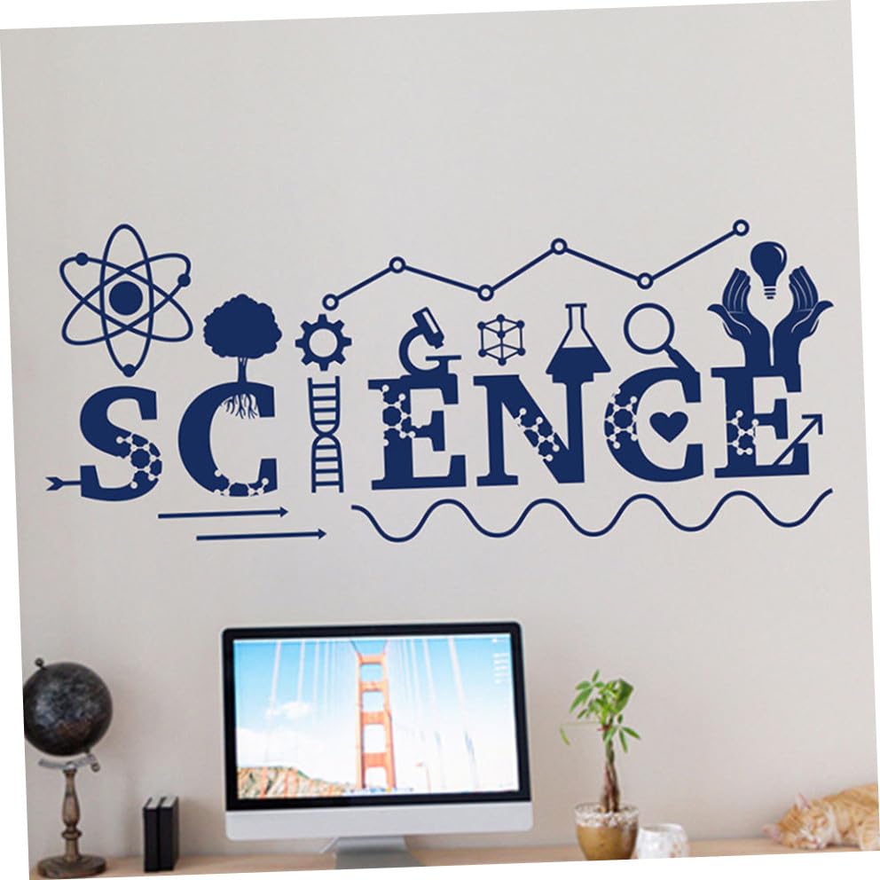 Vinilo decorativo científico adhesivo pared 99x42 cm PVC miniatura 6