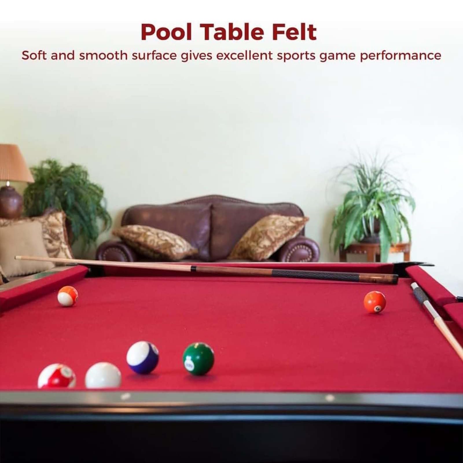 Fast Speed Table de billard en feutre avec bandes d'installation pour salles de jeux et zones de loisirs