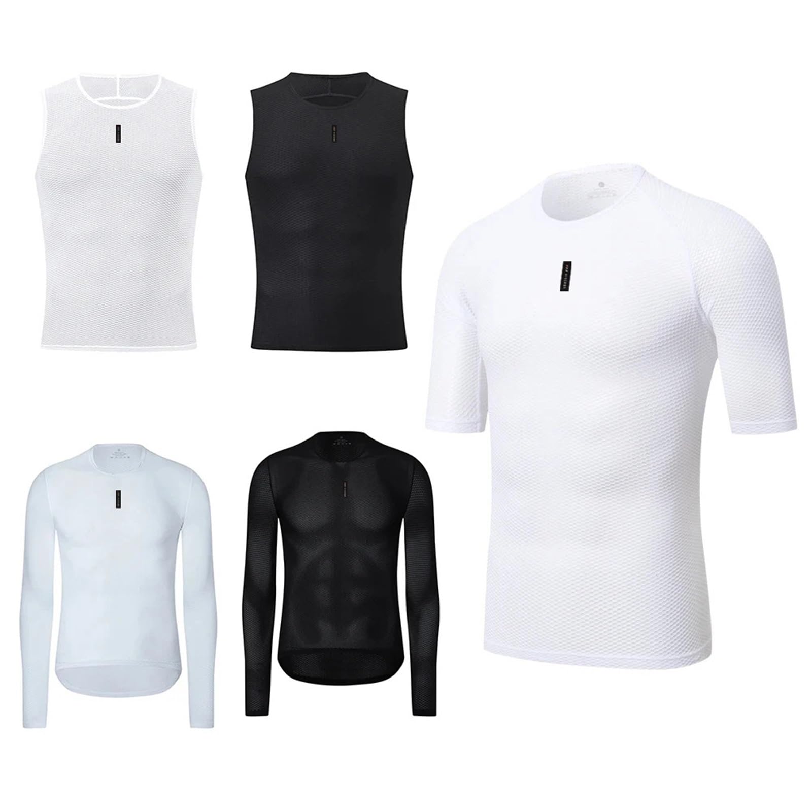 Maglia Intima Ciclismo Canotta da Ciclismo Estiva da Uomo, Traspirante, ad Asciugatura Rapida, in Rete, for MTB e Bici da Strada(Color 10,XL)