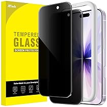 JETech Privacy Pellicola Protettiva per iPhone 17 6,3 Pollici, Anti-Spy Vetro Temperato Film con Strumento di Installazione Facile, Pacco da 2