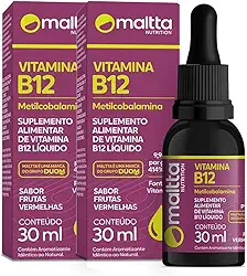 Vitamina B12 em Gotas 30 ml Maltta (Metilcobalamina) - Kit 2 Frascos - FBA