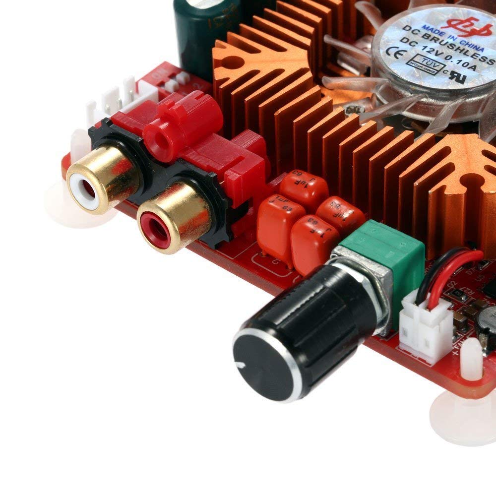 DollaTek TDA7498E 2x160W Dual Channel Audio Verstärker-Brett, Unterstützung BTL-Modus 1X220W Single Channel, DC 24V Digital Stereo Power Amp Modul für Auto-Träger-Computer-Lautsprecher DIY