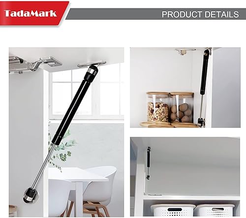 Miniatura 7 de 2 unidades de 10 pulgadas, 22.5 libras/100 N, amortiguador de resorte de gas para caja de herramientas de almacenamiento de cama de caravana, tapa