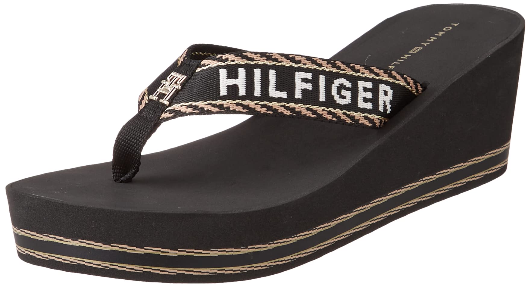 Tommy Webbing H Wedge Sandal Topuklu TerlikKadın
