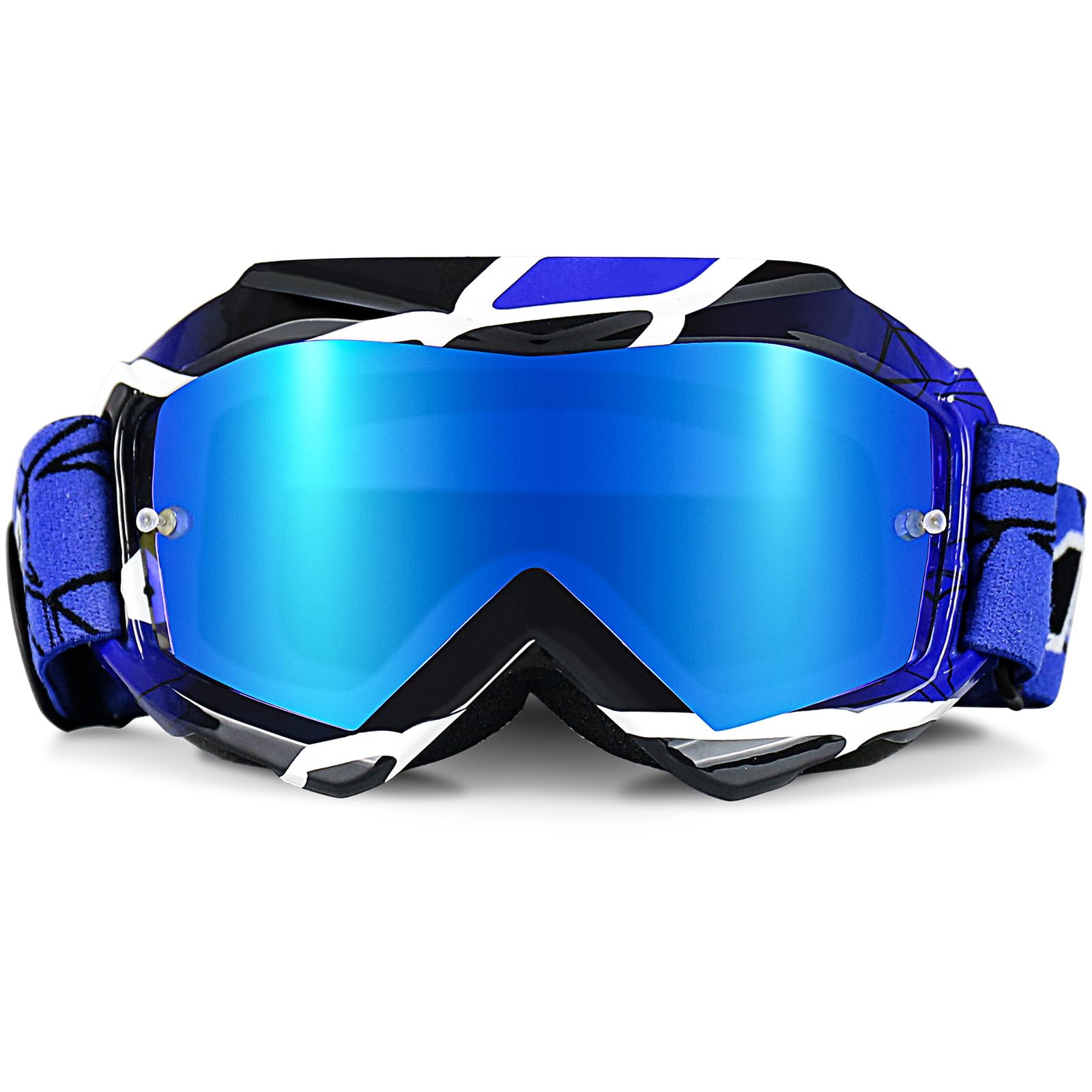 NENKI Kinder Motorradbrille Crossbrille,Dirtbike Off-Road Racing Motocross Brille mit TPU-Rahmen und Schwammschicht,Anti UV Schutzbrille für Kinder Youth 3-12 Jahre