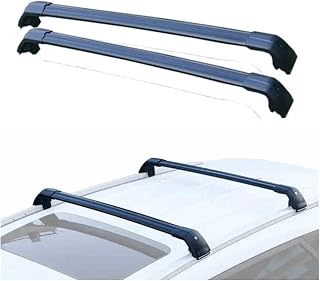 Compatible for Roof Bars for EXEED RX 2023+ Aluminum Alloy Side Bars Cross Rails Roof Rack Luggage Roof Box(Black White)