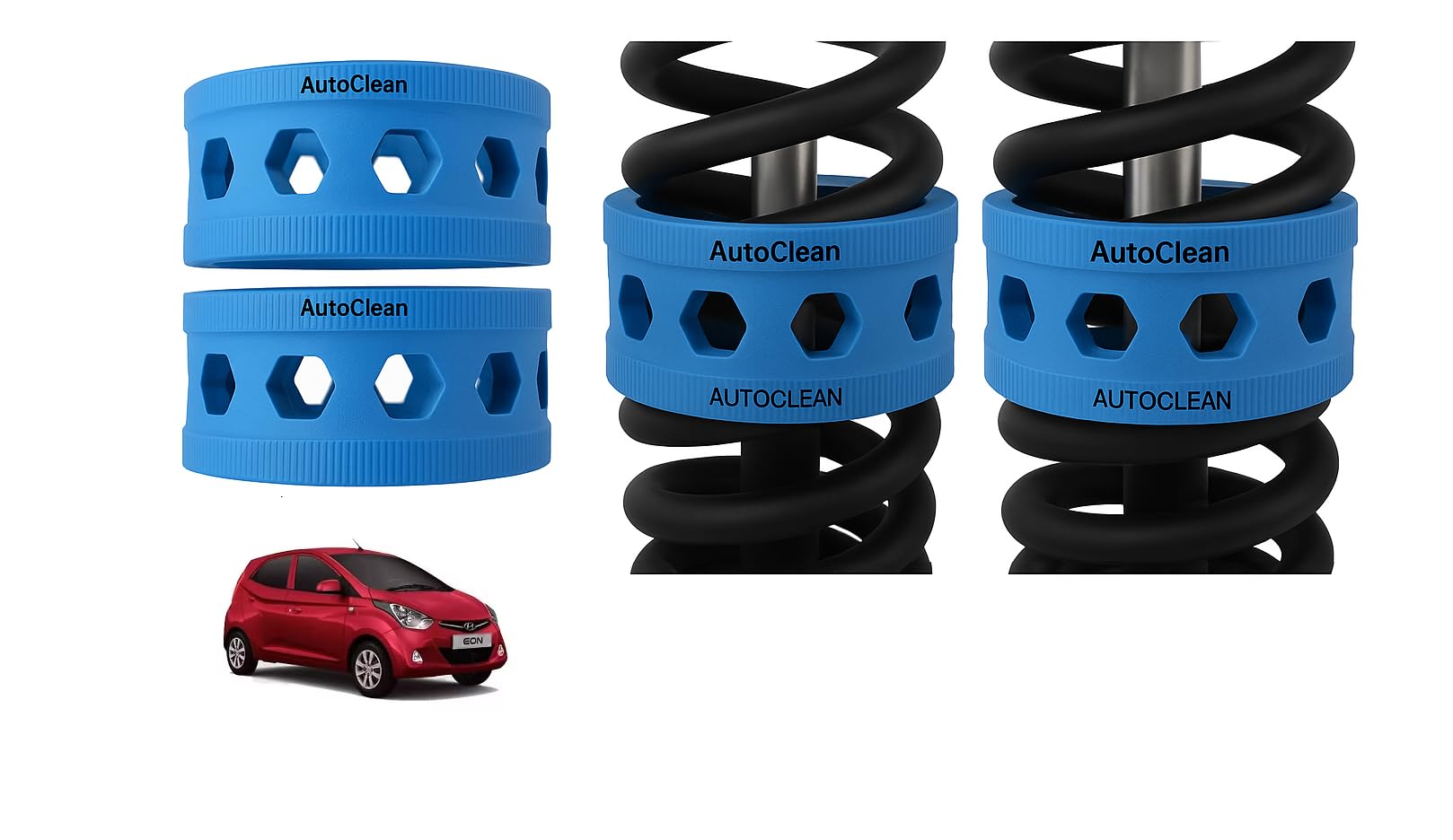 Autoclean Front Coil Spring Rubber Buffer Kit for Eon | Size A | Increases Car Height, Shock Absorber & Suspension Stabilizer Cushioner-picture-16