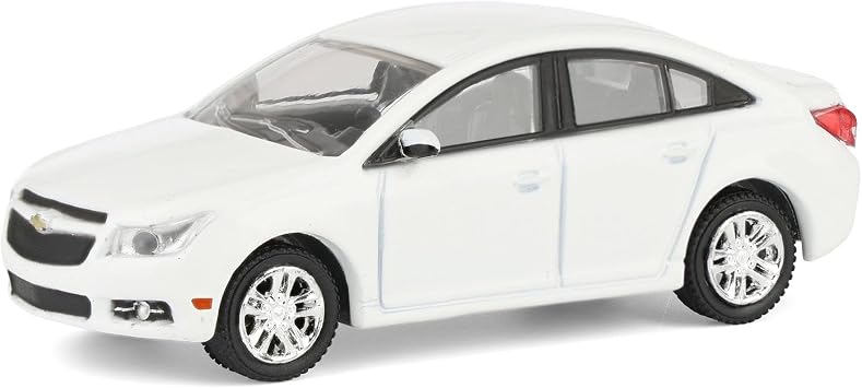 Greenlight 1/64 2013 Chevy Cruze, White, Ricks Auto Sales, LP Diecast Exclusive 51622