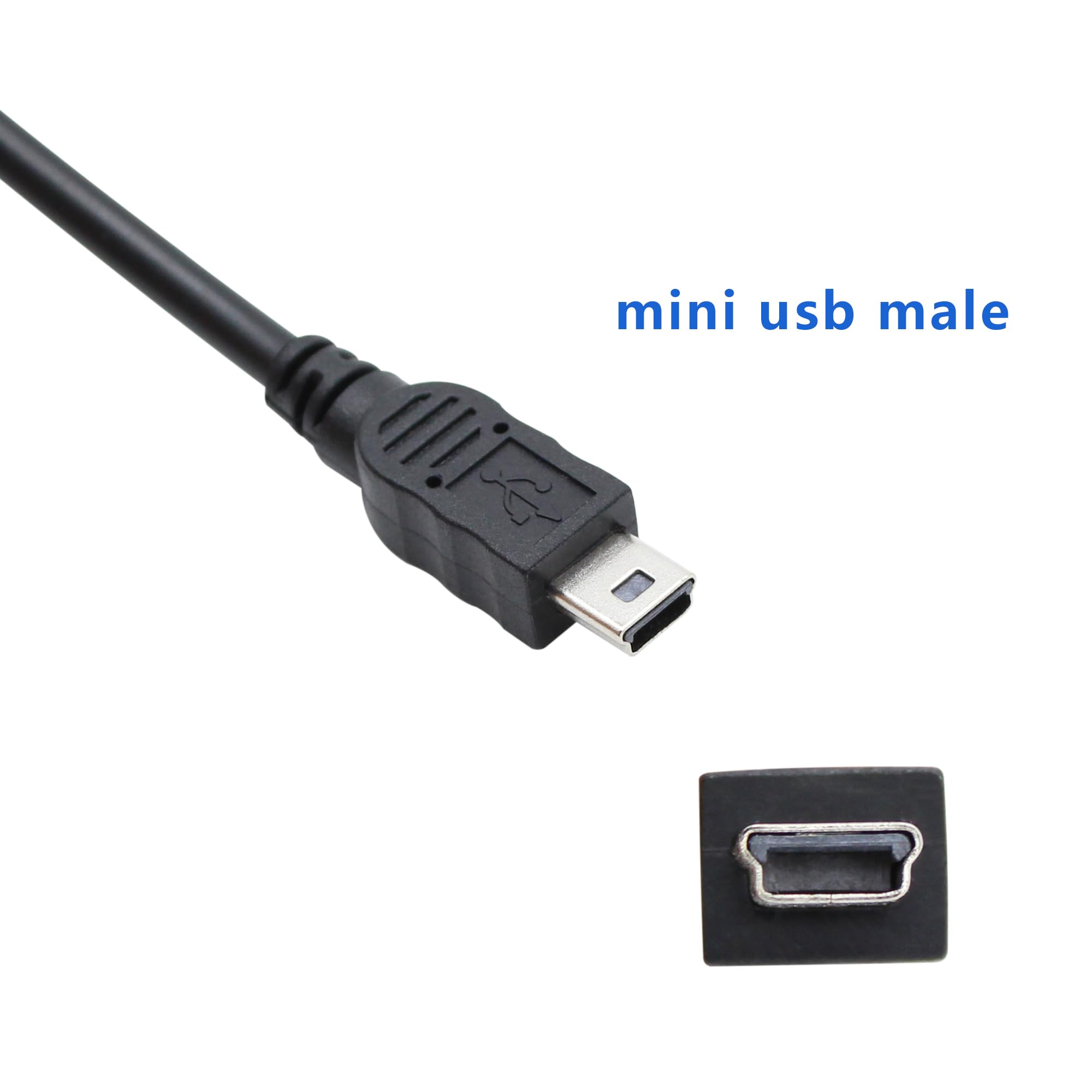 Mini USB To Micro USB Adapter Cable - 14cm Short Converter For Charging & Data Transfer