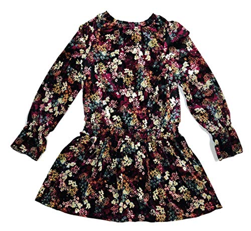 Ella Moss Girls Slim Size Priscilla Print Velour Dress