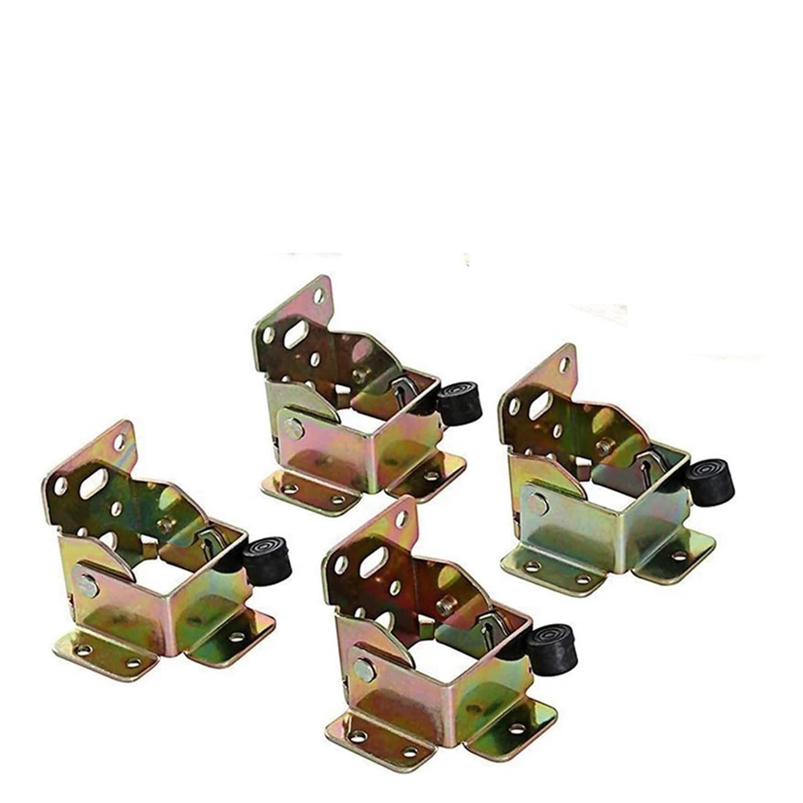 Folding Table Leg Bracket 4PCS, Iron Lock Extension Chair Bed Foldable Support Brackets Hinge Self Hinges