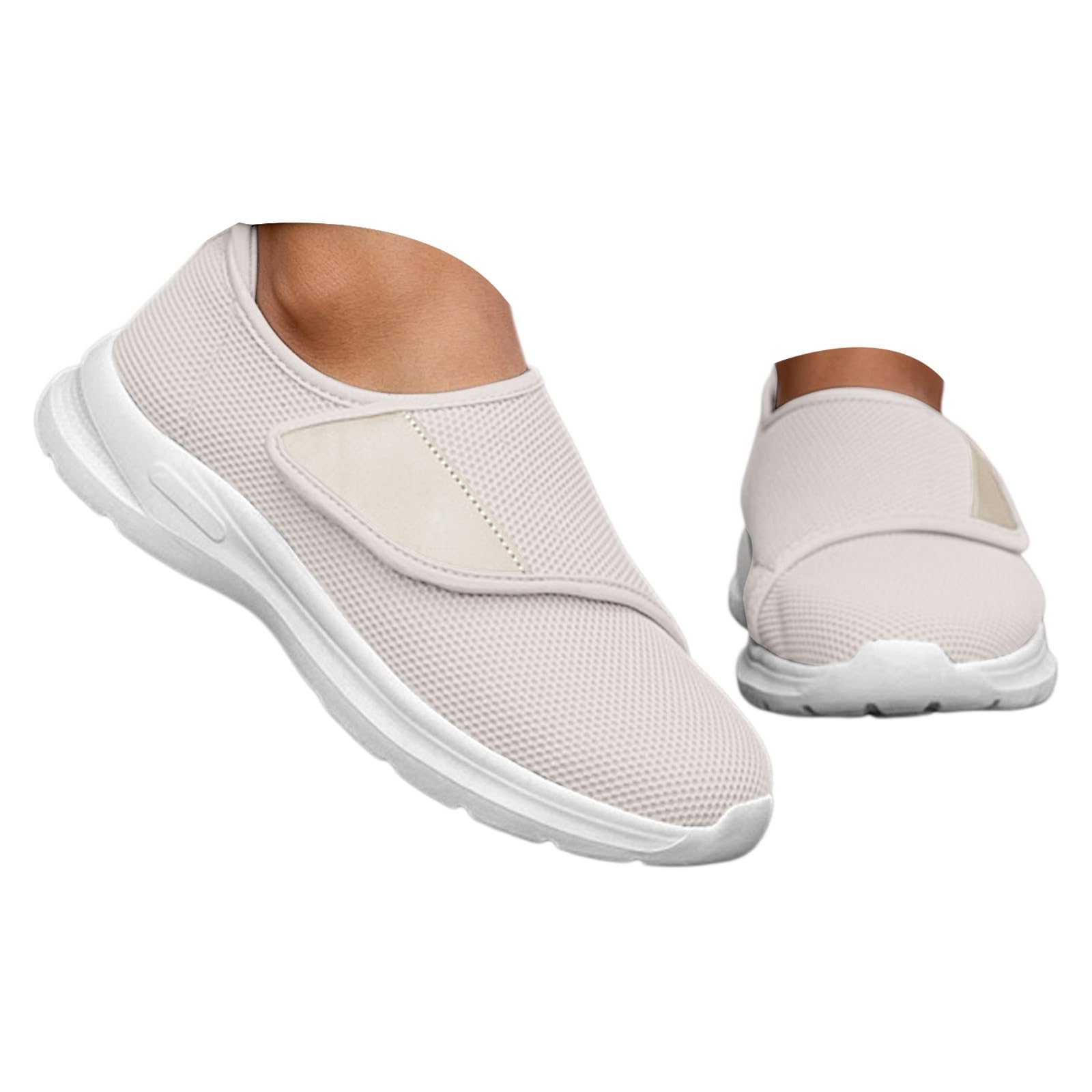 Atmungsaktive Schuhe Herren Breite Joggingschuhe Herren Modische Sportschuhe Leichtgewichts Sneaker Camping Walkingschuhe Casual Turnschuhe Einfarbige Schlupfschuhe