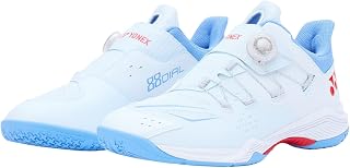 Power Cushion 88 DIAL Men's Badminton Shoes, BOA Lacing, Shock Absorption, Pale Blue