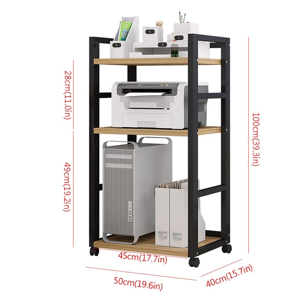 Supporto per Stampante Supporto stampante desktop a più strati di Movable Desktop telaio Rack Stampa Copia All-in-one rack di stoccaggio Scaffale, Book Shelf Organizzatore di Archiviazione Desktop