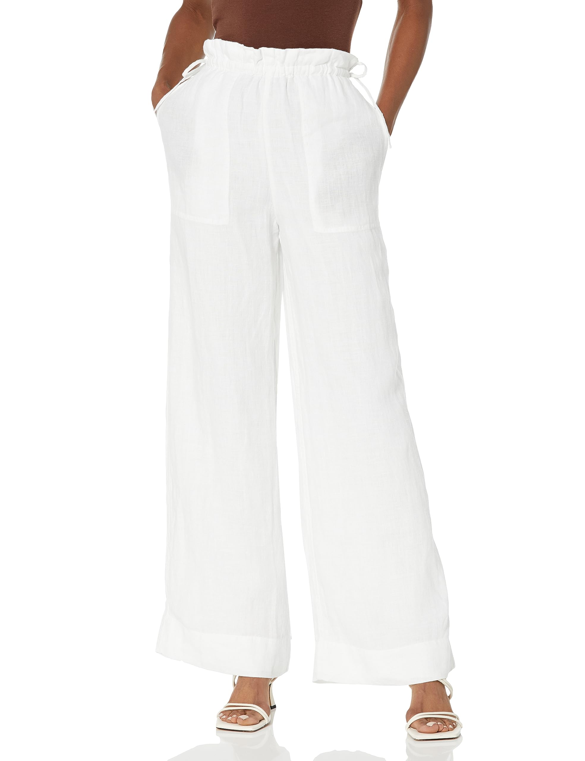 Club Monaco Womens Linen Side Tie Pant
