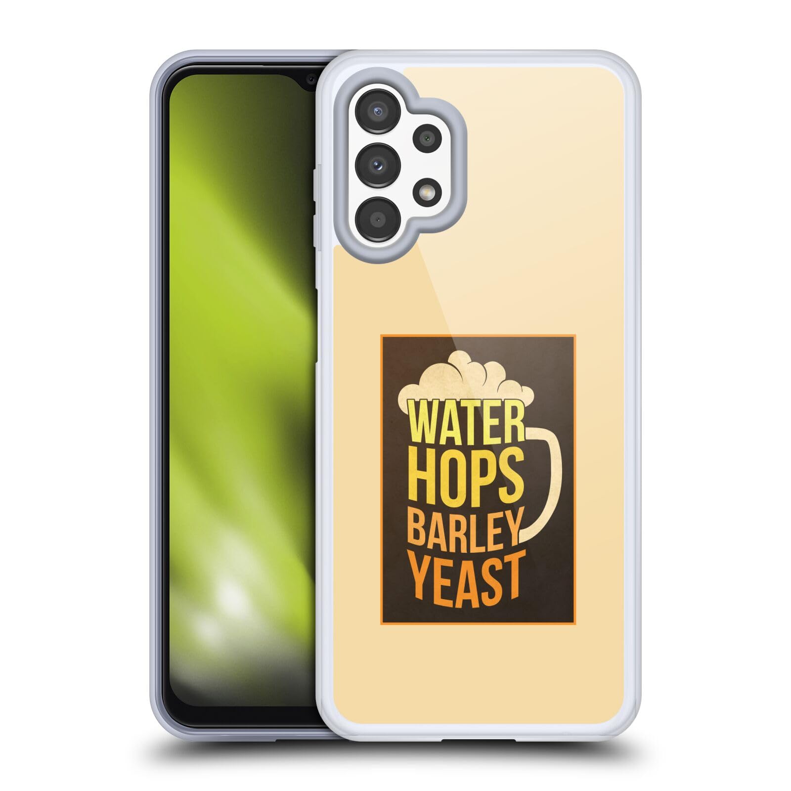 Funda gel Samsung A13 protección anticaídas con diseño lúpulo Head Case Designs 8