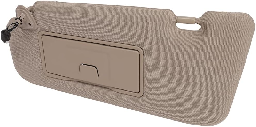 SCITOO Left Driver Side Beige Car Sun Visor Assembly Replacement fit for 2006-2008 for Nissan Murano with Sunroof