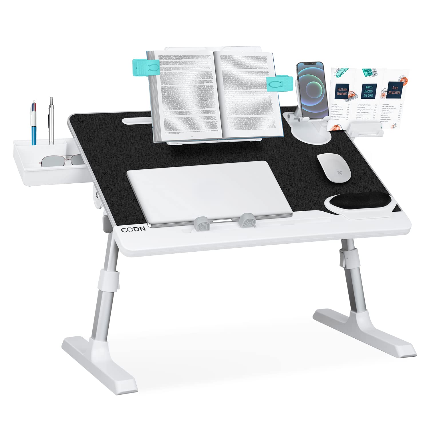 Buy CODN Laptop Lap Desk, MultiFunctional Foldable Bed Tray Desk with