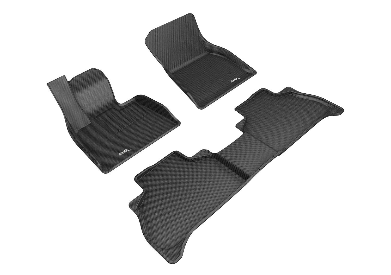 3D MAXpiderCustom Fit Kagu Floor Mat (Black) Compatible with BMW X5 (G05) 5-Seat 2019-2025 - Full Set