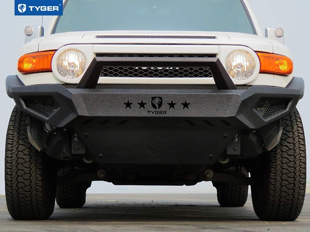 Tyger Auto TG-BP6T80668 Tyger FURY Front Bumper Kit Compatible with 2007-2014 Toyota FJ Cruiser | Textured Black | Rock Crawler