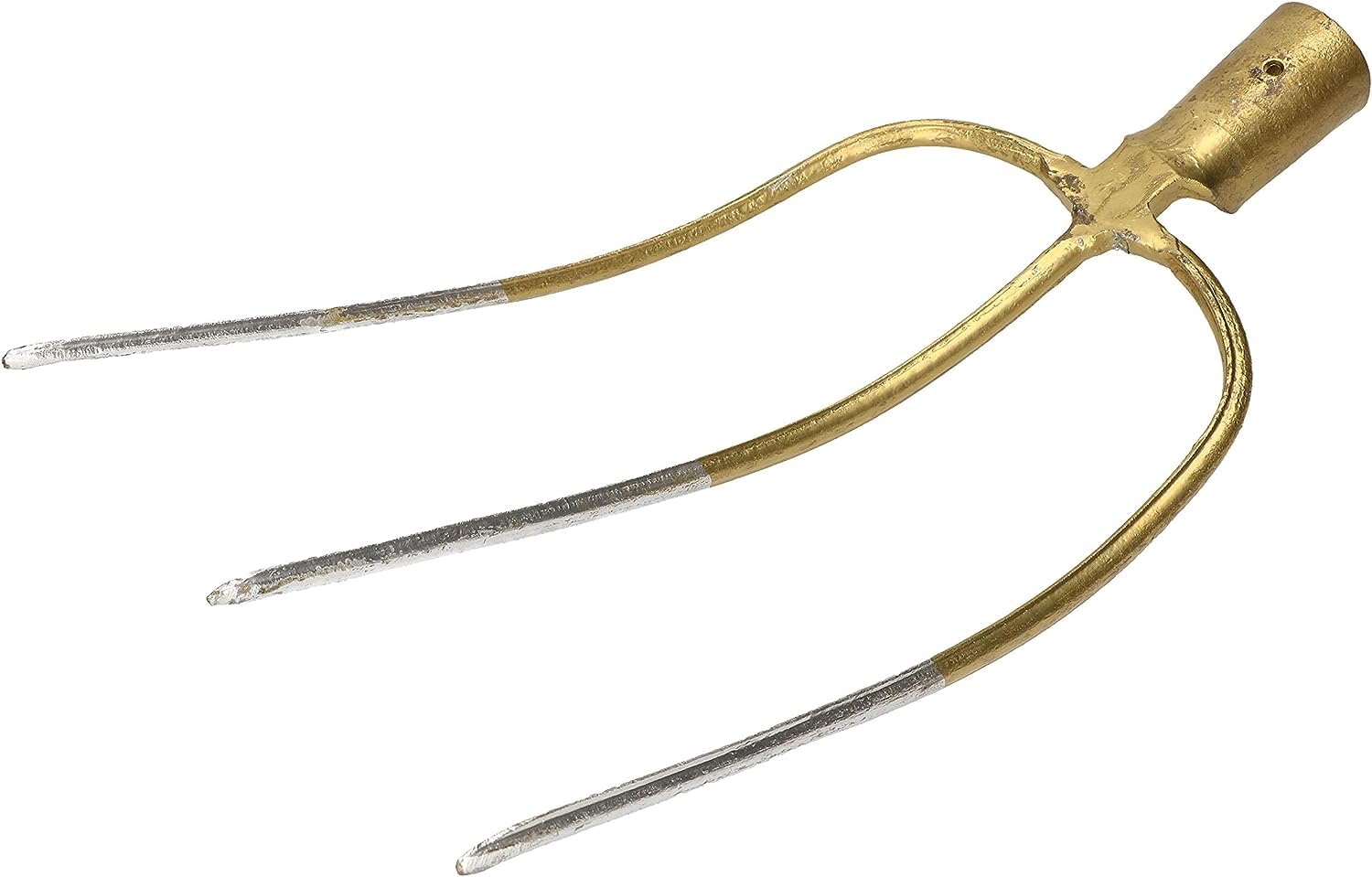 KOTARBAU® Steel Fork with 3 Teeth, Garden Fork for Compost, Fork without Handle, Fork to Aerate Soils, Fork to Soften the Earth and Aerate the Compost, Field Fork