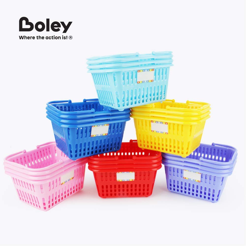 Buy Boley Mini Shopping Basket 18 Piece Set Small Plastic Retail