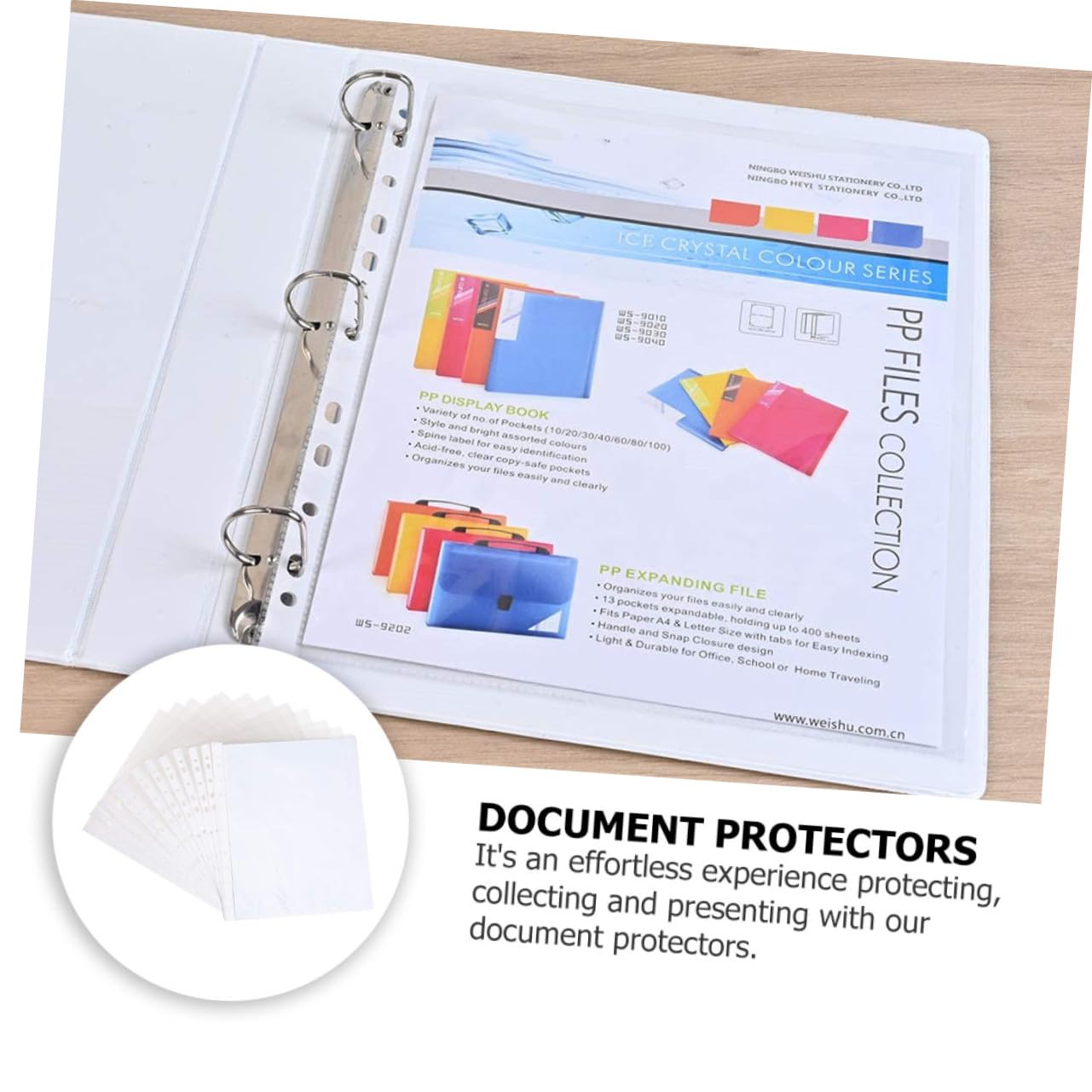 200 Stück Klare Schutzfolien für Loseblattsammler Transparentes Dickes Dokumenten Schutzblatt Einfaches Einlegen Für Ordner und Schnellhefter Umweltfreundlich und Strapazierfähig