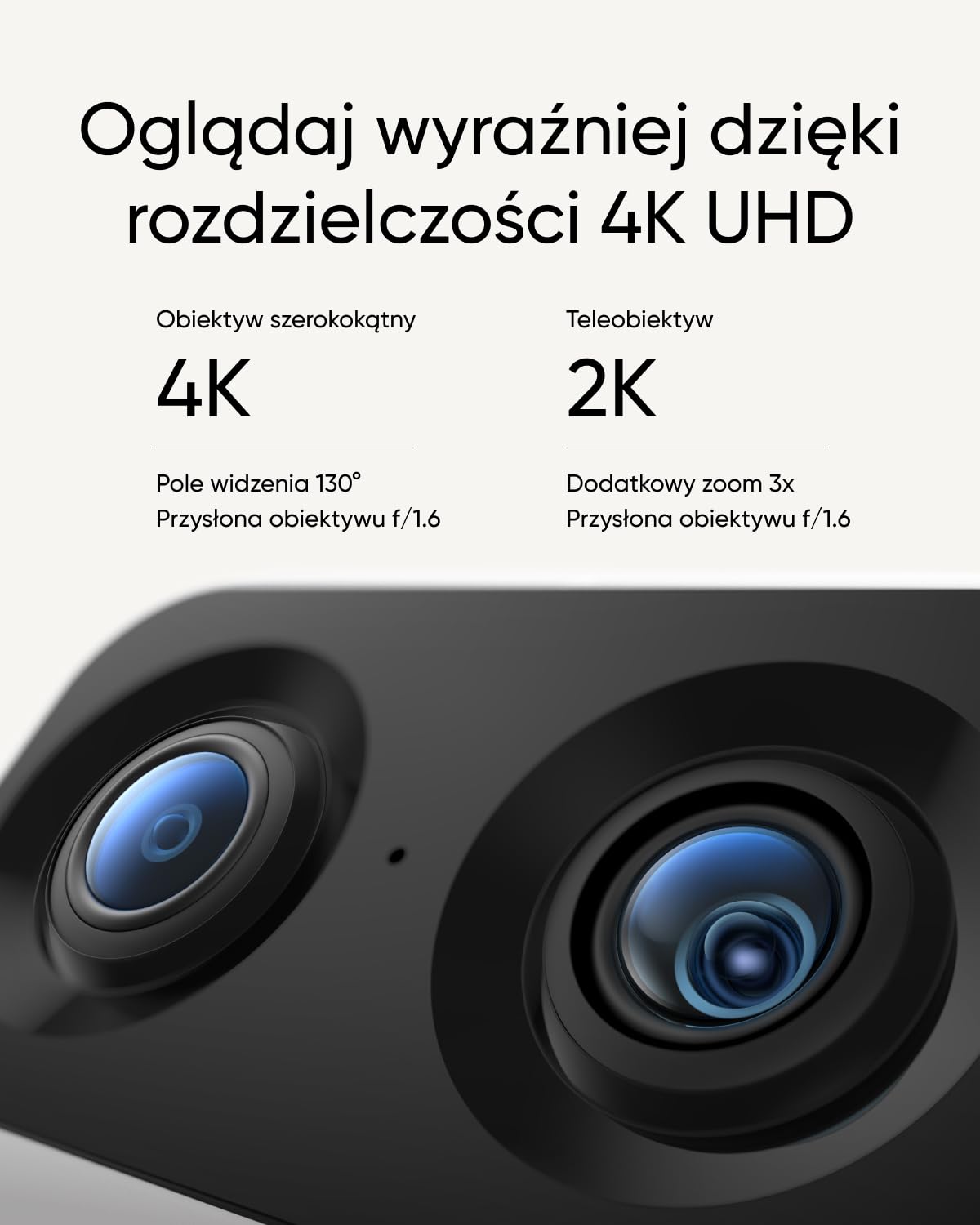 eufy Security Indoor Cam S350, podwójna kamera, rozdzielczość 4K UHD, kamera monitorująca z 8 × zoom i 360° PTZ, człowiek/zwierzęta, idealna do elektronicznej niania/kamery dla zwierząt