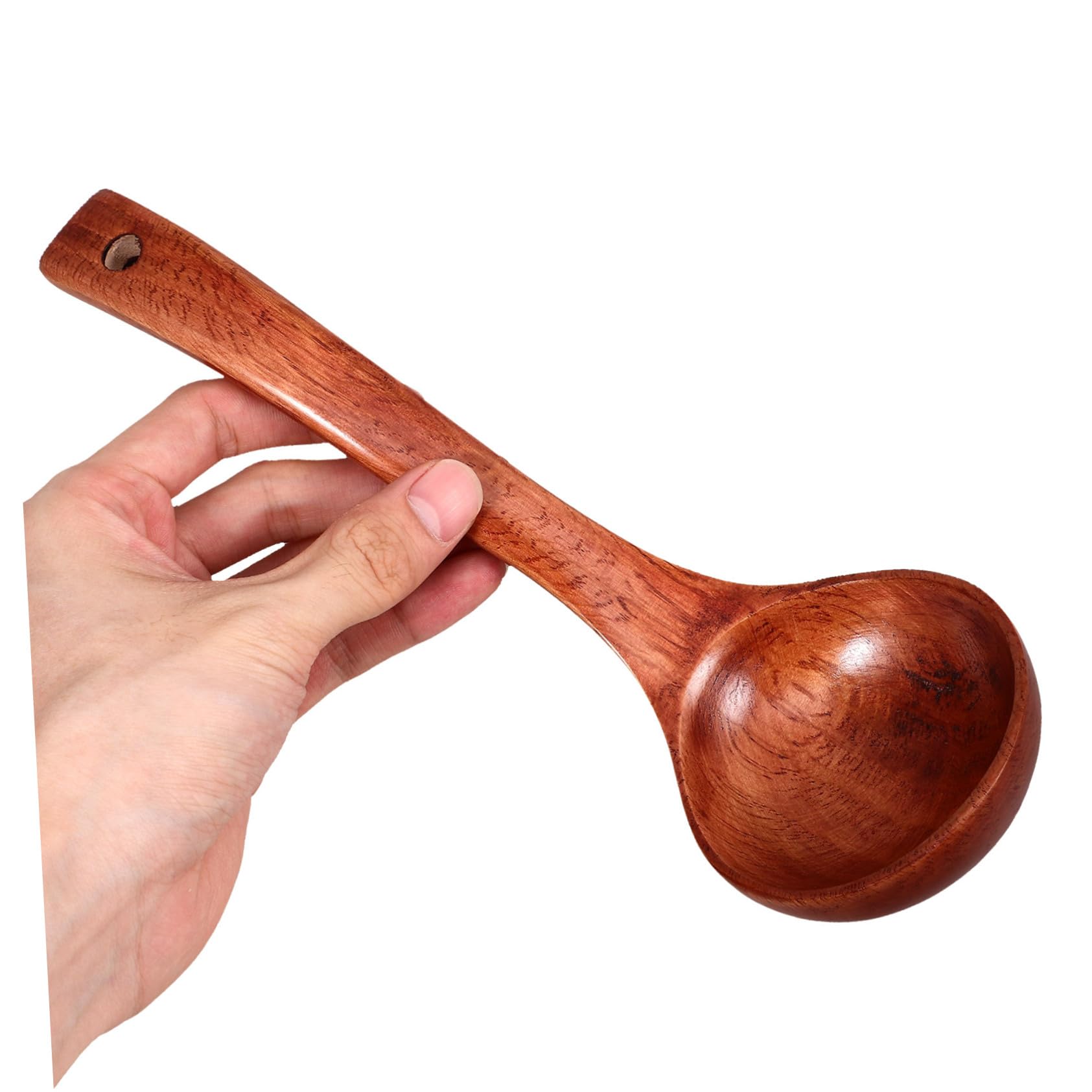 5piezas Cuchara De Madera Para Mango De Utensilio De Cocina Ergonómico Para Guisos Accesorio De Madera Natural Para