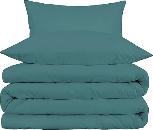 Miniatura 2 de Superior Juego de funda de edredón de algodón egipcio de 1000 hilos, incluye 1 funda de edredón con cierre de botón, 2 fundas de almohada,