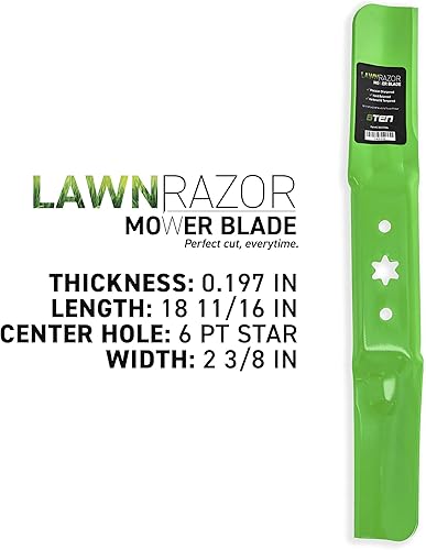 Miniatura 2 de 8TEN Kit de correa de hoja de cubierta para MTD Columbia ZT-L54 ZT-S54 Craftsman Z6600 Troy Bilt Mustang XP 54 pulgadas