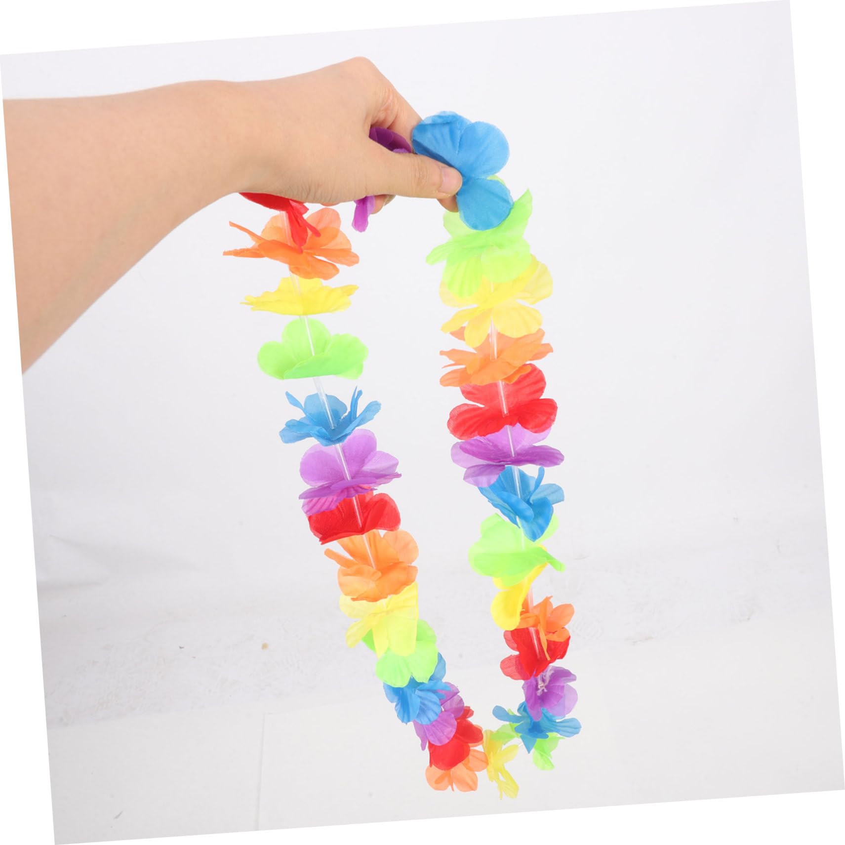 Zerodeko 20piezas Guirnalda Hawaiana De Flores Para Fiestas Tropicales y Cumpleaños Collar Floral Para Bodas y Eventos Accesorio Para Disfraces y Fotografía