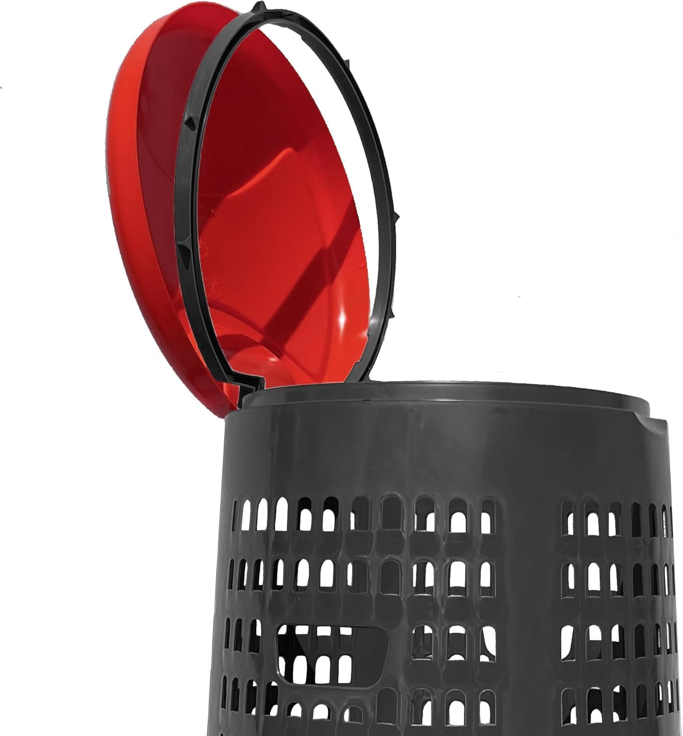 Eplastic | Set 4 Trespoli Porta Rifiuti 110L – Bicolor con Fondo Grigio e Coperchi Colorati (Blu, Giallo, Rosso, Verde) per Raccolta Differenziata