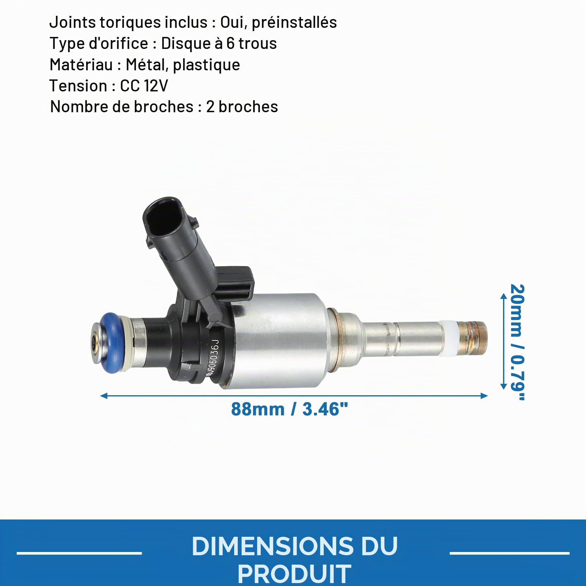 A ABSOPRO Injecteur De Carburant Pour VW GTI 2.0L 08-13 4pc