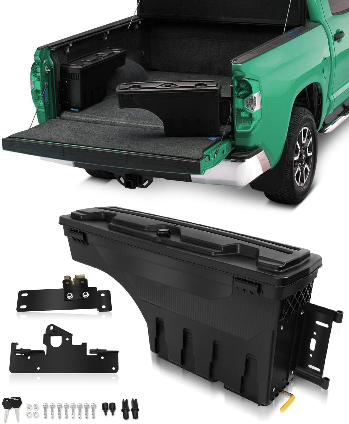 SCITOO Tool Box | Fits For For Toyota Tacoma 2005-2022 | Truck Bed Storage Box, Passenger Side right side
