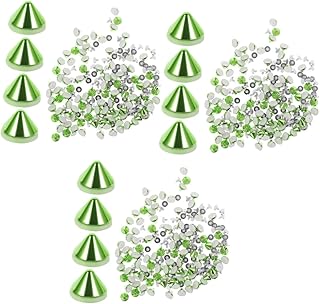 VILLCASE 300 Pçs Kit De Rebites Punk Para Roupas Punk Rebites De Plástico De Strass Para Roupas De Tecido Bolsa Carteira Conjunto Punk DIY Pregos Roupas Rebite Sapatos Pregos Pregos