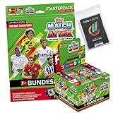 Topps Match Attax Topps Match Attax 2020/21 - 1 Starter + 1 Display (36 Booster) + 40 Collect-it Hüllen Sleeves