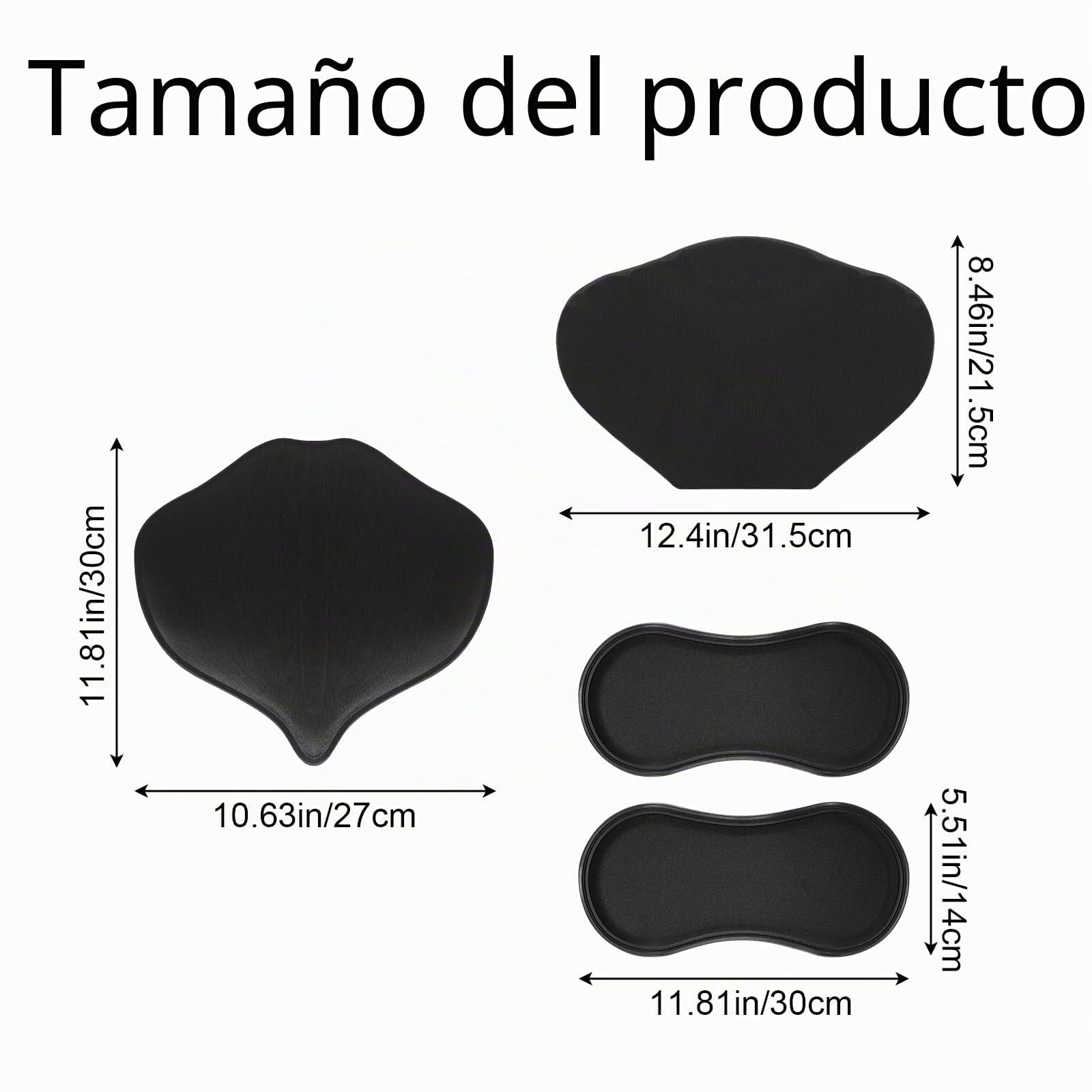 Lyreh Juego de 4 tablas de compresión lateral abdominal, material de esponja, protectores laterales de espuma lipo con tabla de compresión plana abdominal y panel trasero lumbar para recuperación