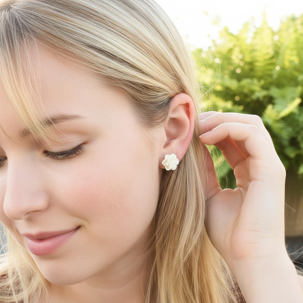 Hypoallergenic Succulent Earrings for Sensitive Ears - Image 3