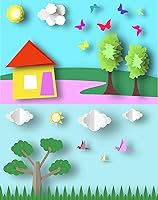 Vista 4 de 50 hojas de cartulina verde de 8.5 x 11 pulgadas, 8.82 oz/m²/92 libras de grosor, papel de cartulina verde grueso para manualidades, tarjetas