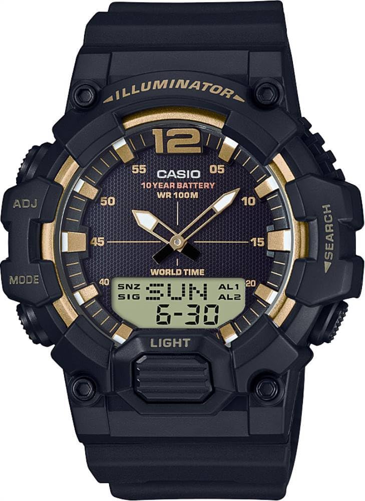 Mens Watch, Analog-Digital Display And Resin Strap