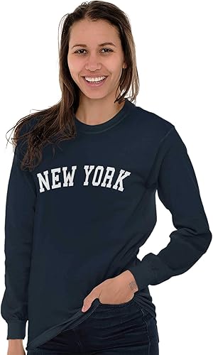 Miniatura 5 de Nueva York State Pride Souvenir manga larga camiseta hombres mujeres