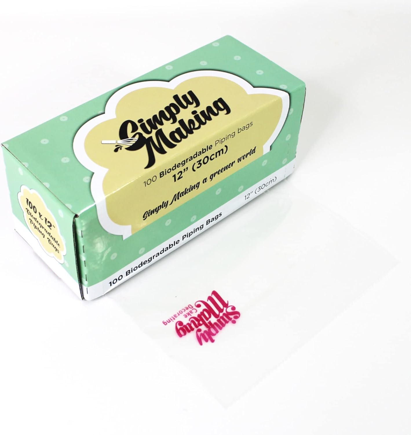 Simply Making 12 Inch Disposable Biodegradable Piping Bags Roll of