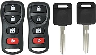 KeylessCanada © 2x New Replacement Keyless Remotes with 2 Ignition Keys For ID 46 Chip KBRASTU15 N104T