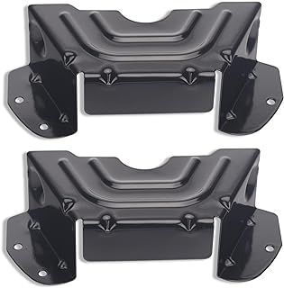 DECKMAN Lawn Mower Parts 783-06424A-0637 783-06424A Black Deck Belt Cover, Compatible with MTD Craftsman Troy-Bilt Lawn Mower Parts 783-06424A, Fits 42" 46" Deck Spindle Pulley Belt Guard Cover (2)